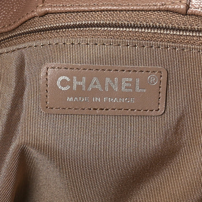 Chanel Caviar Quilted Large Shopping Tote Dark Beige 7 of 9