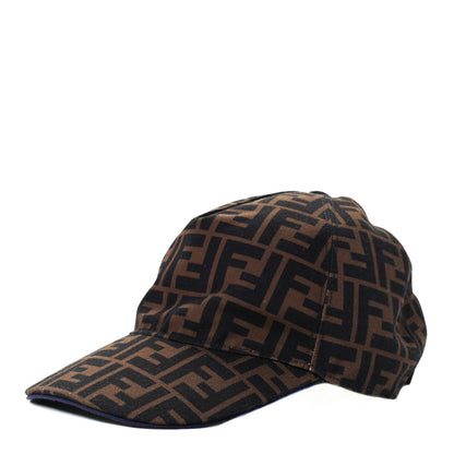 Fendi Canvas FF Reloaded Baseball Hat Tobacco White 1 of 8