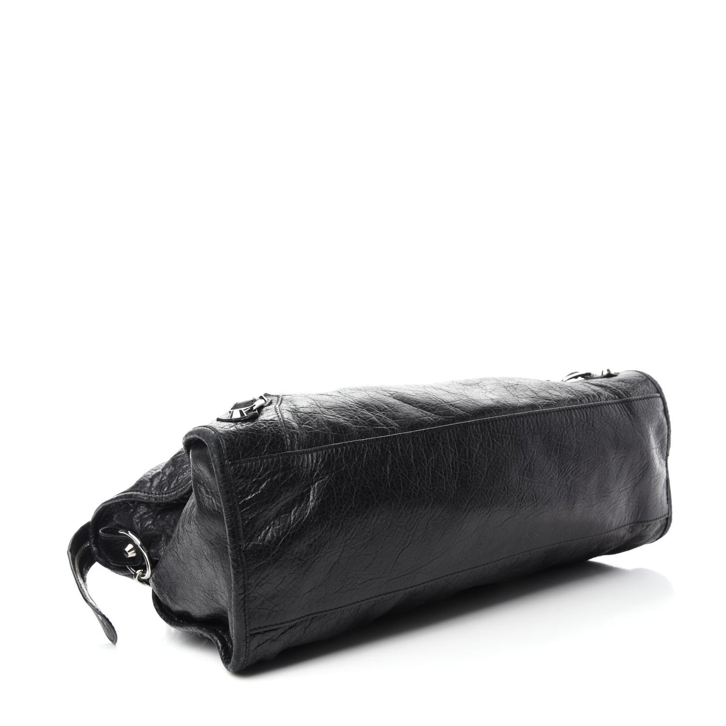 Agneau Classic Silver Hardware City Black