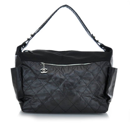 Chanel Coated Canvas Paris Biarritz XL Travel Bag Black 1 of 10