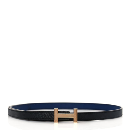 Hermes Swift Epsom 13mm Focus Belt 75 Bleu Saphir Black 1 of 7