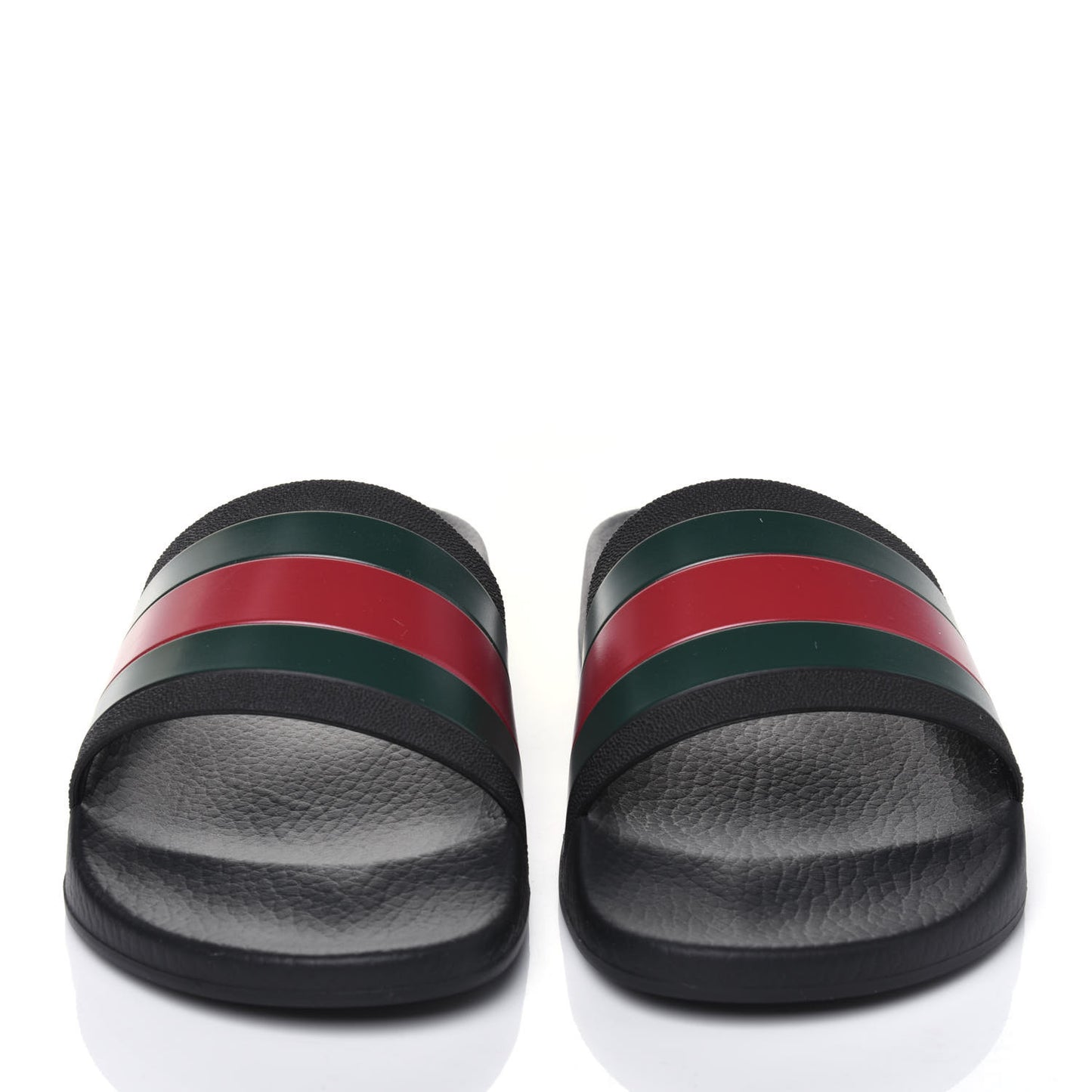 Rubber Web Mens Pool Slide Sandals 9 Black Green Red