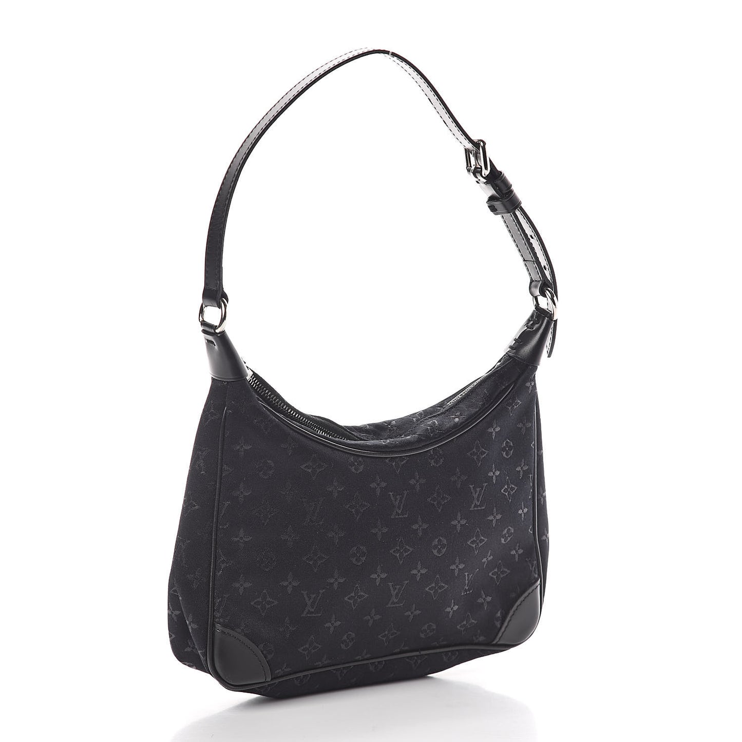 Satin Monogram Little Boulogne Black