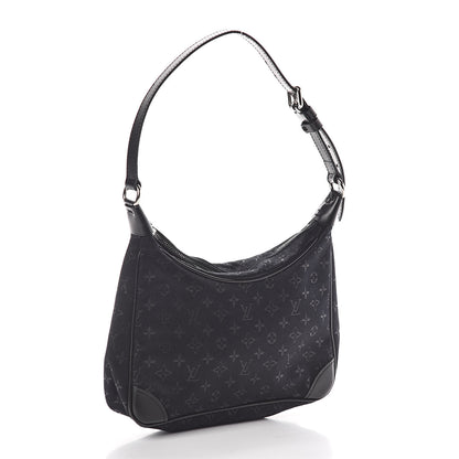 Louis Vuitton Satin Monogram Little Boulogne Black 3 of 10