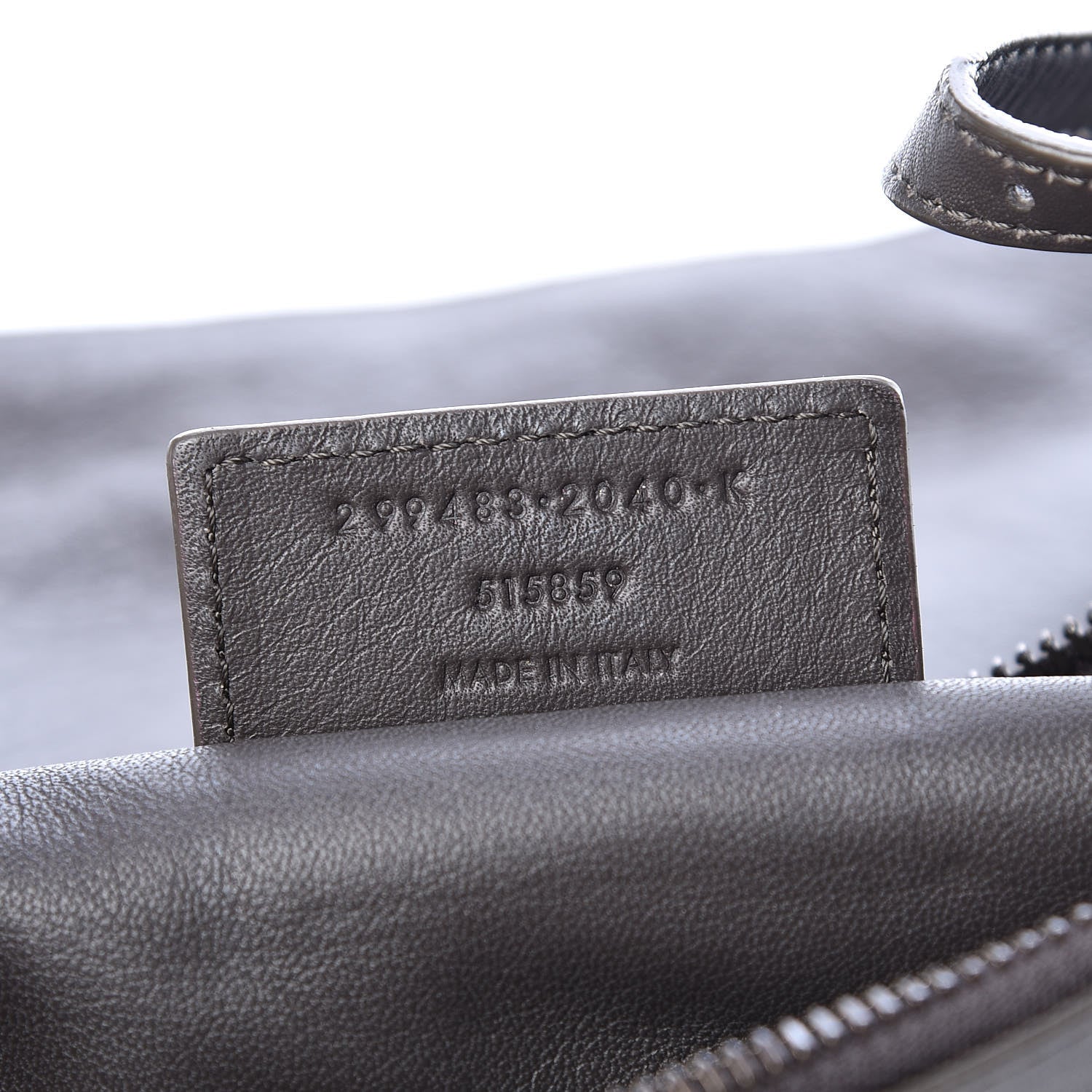 Balenciaga Calfskin Papier Neo Crossbody Grey 9 of 9