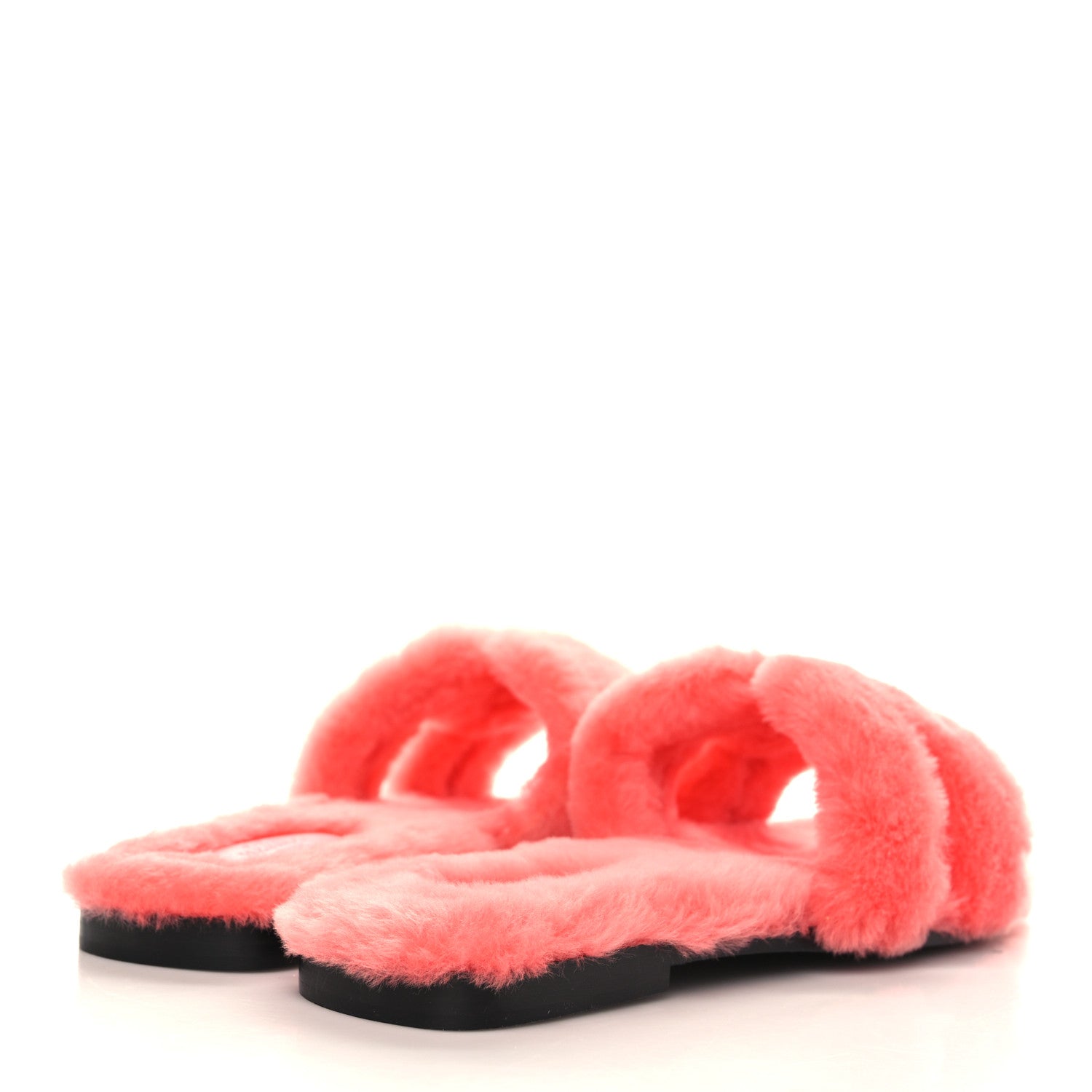 Hermes Woolskin Oran Sandals 39 Rose Du Desert 4 of 7