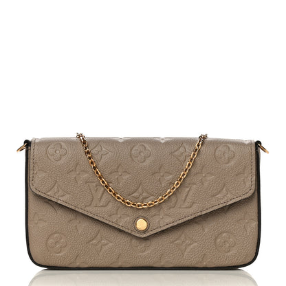Louis Vuitton Empreinte Pochette Felicie Chain Wallet Tourterelle 2 of 10