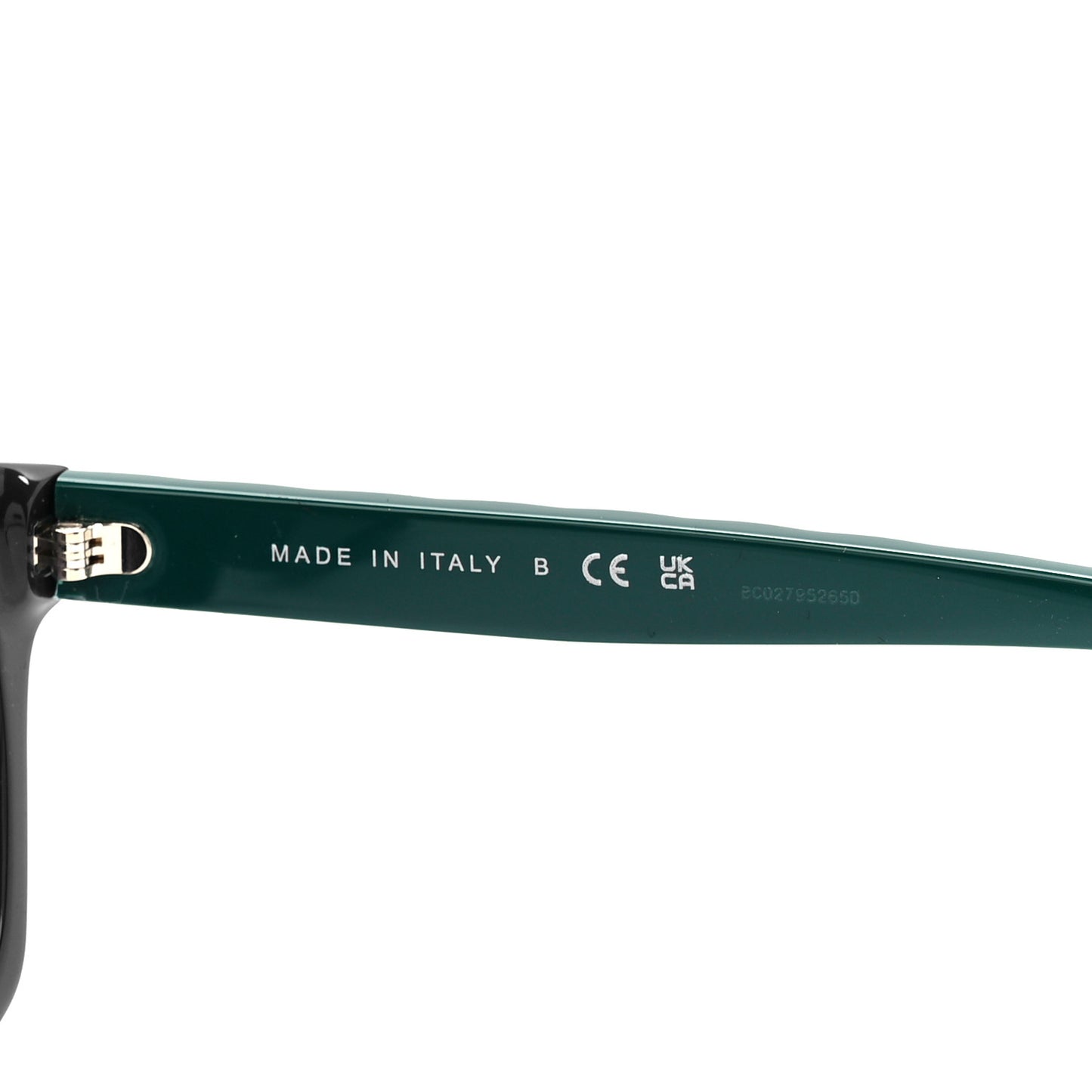 Acetate Quilted Square Sunglasses 5484-A Blue Green