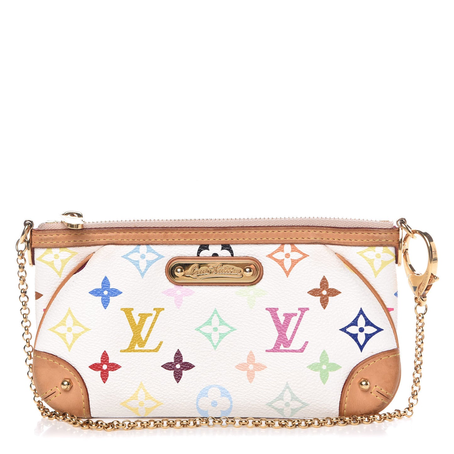 Monogram Multicolor Pochette Milla MM White