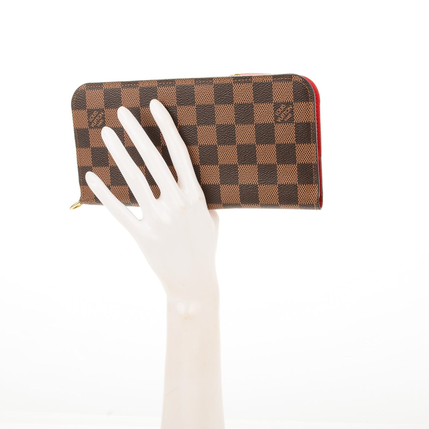 Damier Ebene Insolite Wallet Red