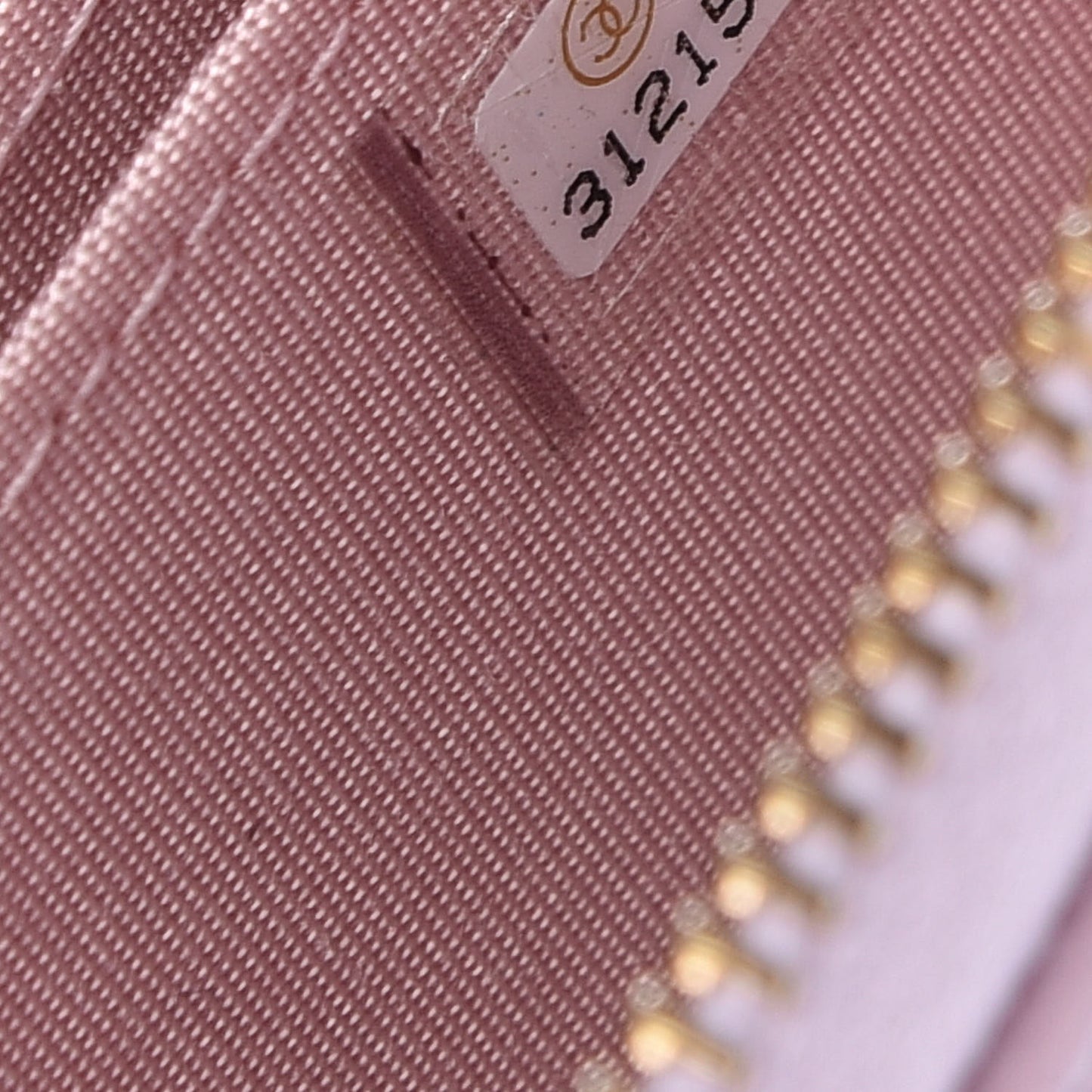 Lambskin Quilted Chanel 19 Zip Around Coin Purse Wallet Light Pink