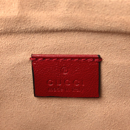 Gucci Azalea Calfskin Matelasse Heart GG Marmont Zip Pouch Romantic Cerise 5 of 9