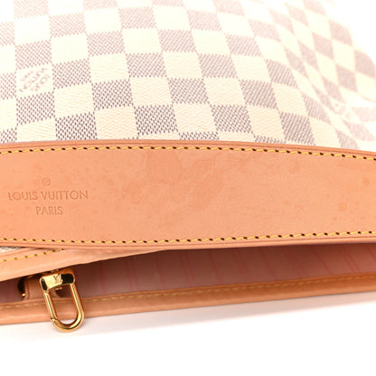 Louis Vuitton Damier Azur Delightful MM Rose Ballerine 10 of 11