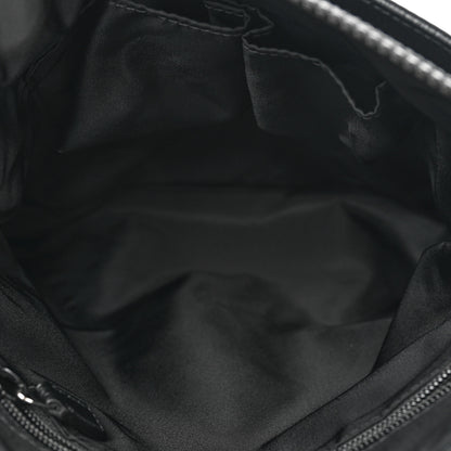 Gucci Nylon Monogram Dollar Calfskin Flat Messenger Bag Black 5 of 9