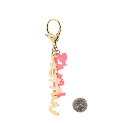 Louis Vuitton Graffiti Bag Charm Pink 2 of 4