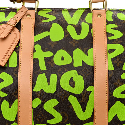 Louis Vuitton Monogram Graffiti Keepall 50 Green 8 of 11