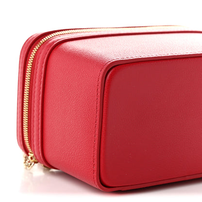 Bulgari Calfskin Serpenti Top Handle Vanity Red 11 of 12