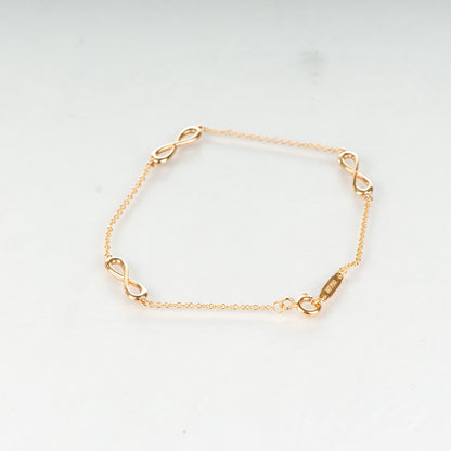 Tiffany 18K Rose Gold Infinity Endless Bracelet 3 of 6