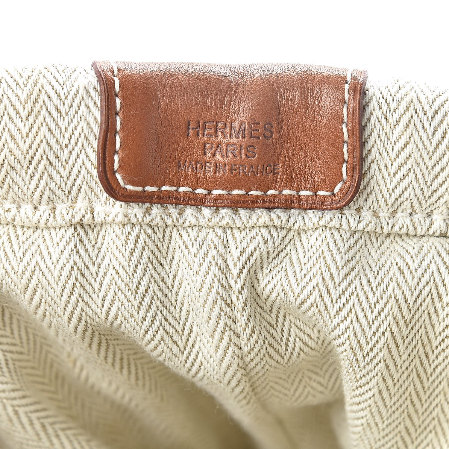 Hermes Canvas Barenia Fourbi 20 PM Pouch Naturel Fauve 6 of 10