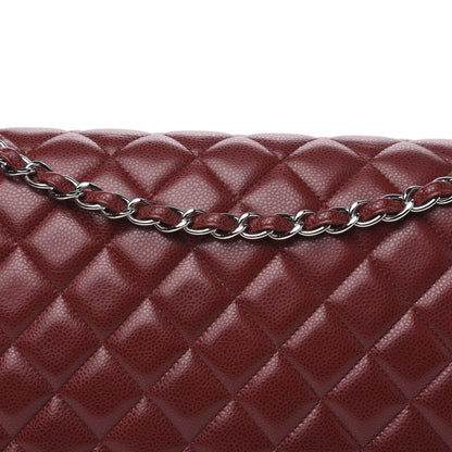 Chanel Caviar Quilted Maxi Double Flap Red 14 of 14
