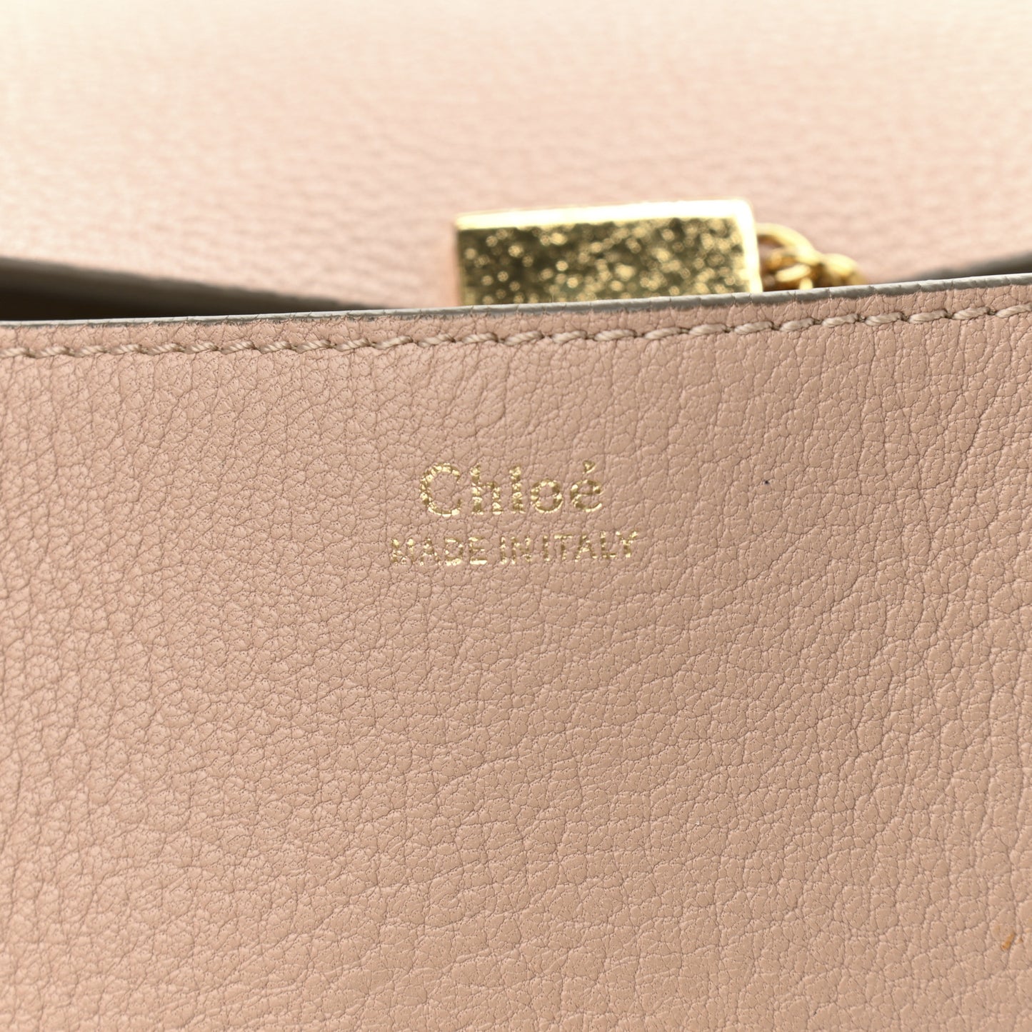 Grained Lambskin Mini Drew Shoulder Bag Cement Pink