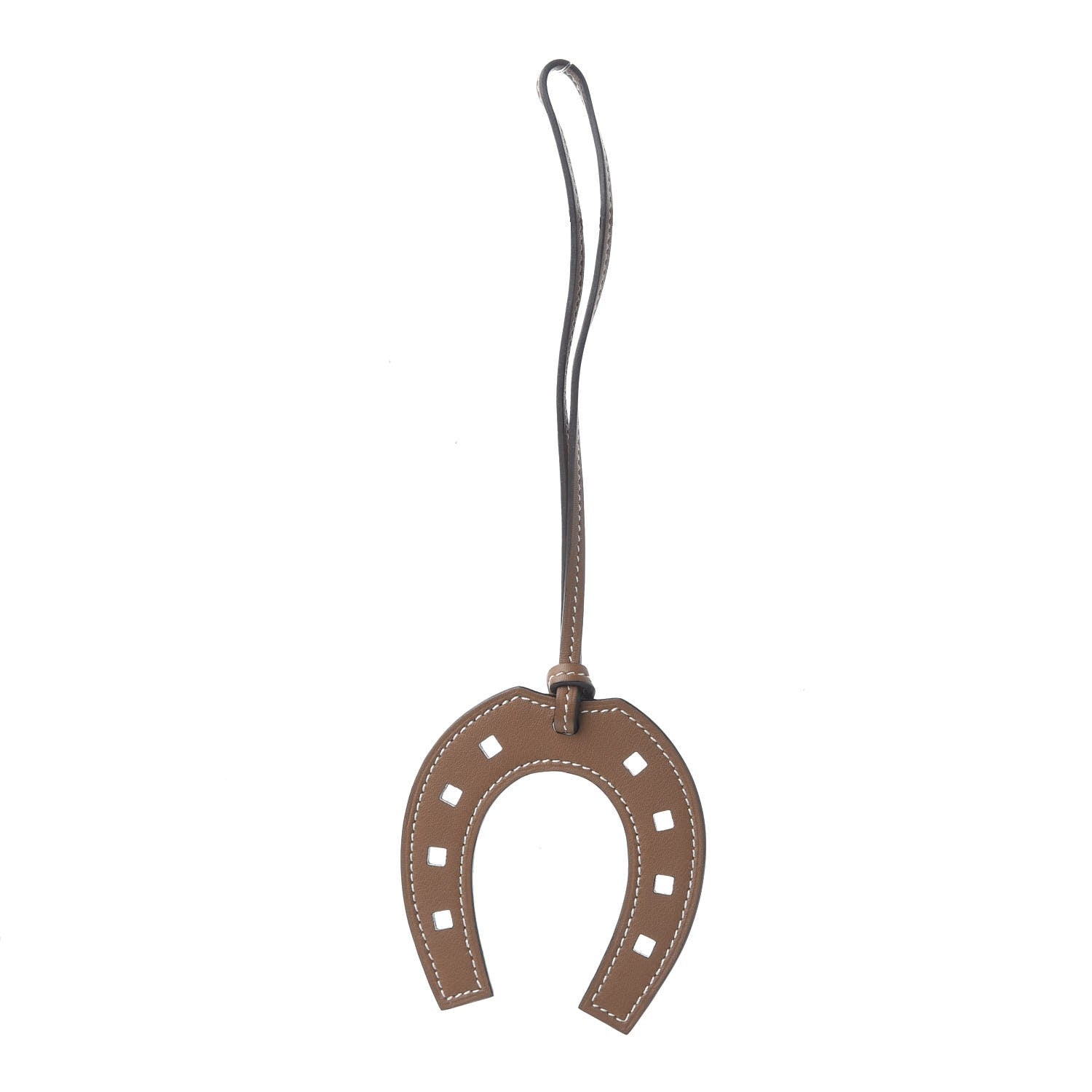 Hermes Swift Paddock Horseshoe Bag Charm Etoupe 1 of 4