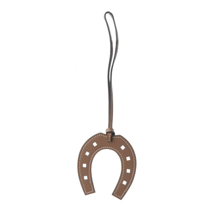 Hermes Swift Paddock Horseshoe Bag Charm Etoupe 1 of 4