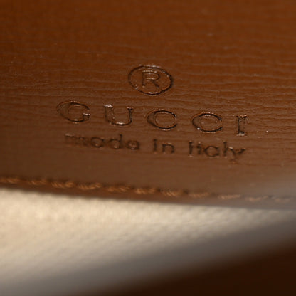Gucci GG Supreme Monogram Azalea Calfskin Mini Retro Interlocking G Flap Shoulder Bag  Beige Ebony Brown Sugar 6 of 10