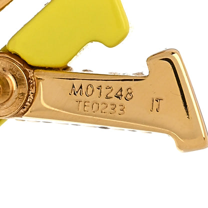 Louis Vuitton Crystal LV Iconic Sweety Earrings Yellow 5 of 5