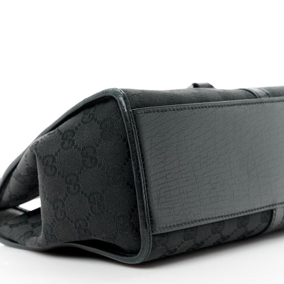 Gucci Monogram Jackie Shoulder Bag Black 9 of 10