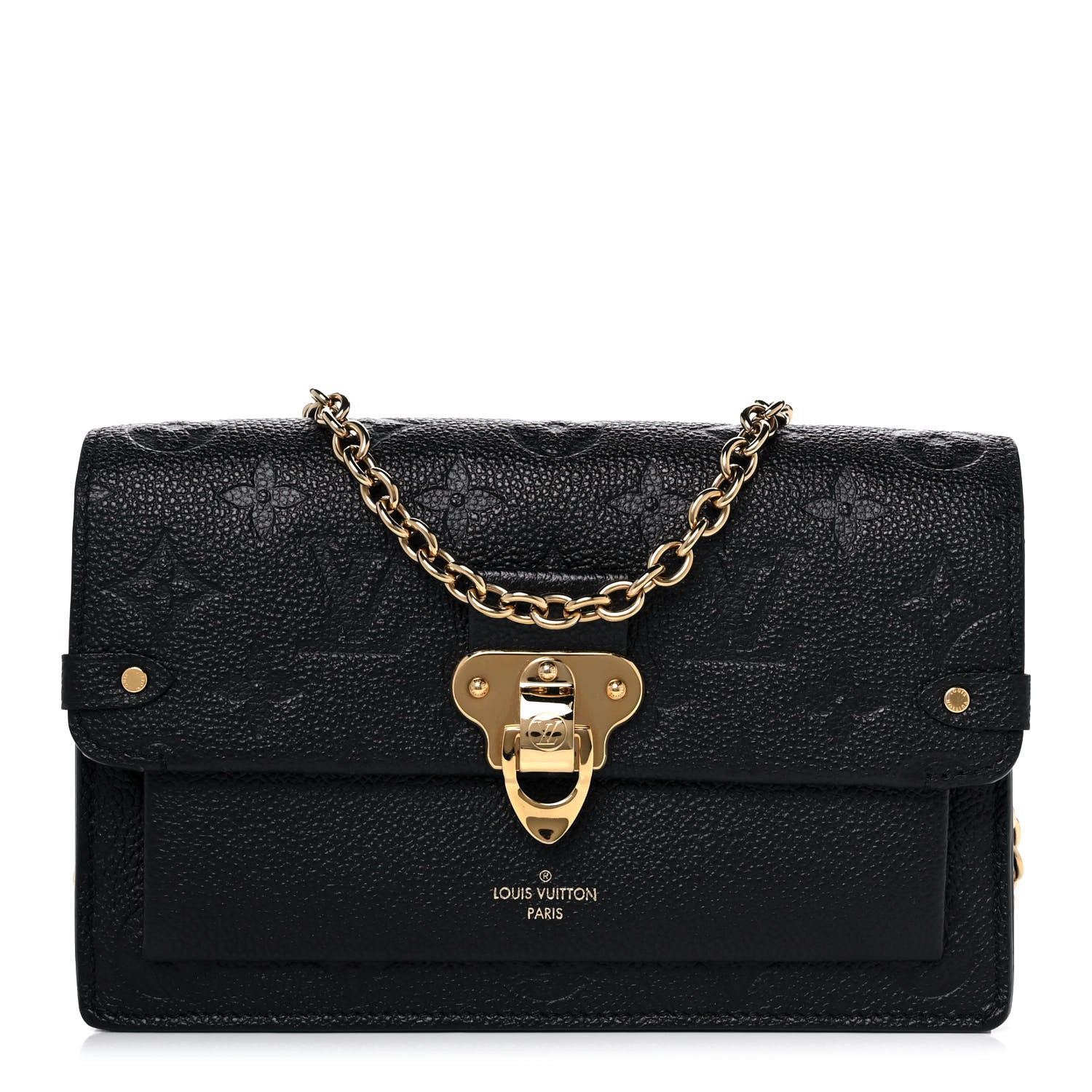 Louis Vuitton Empreinte Vavin Chain Wallet Black 1 of 9