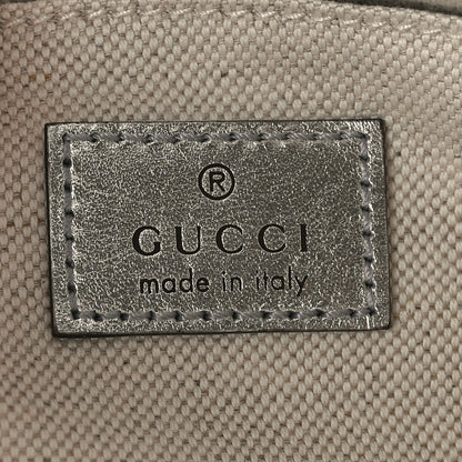 Gucci Metallic Sakai Be Green Calfskin Diagonal Stitched Small Blondie Shoulder Bag Silver 6 of 10