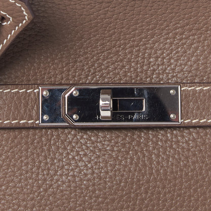Hermes Taurillon Clemence Jypsiere 28 Etoupe 7 of 10