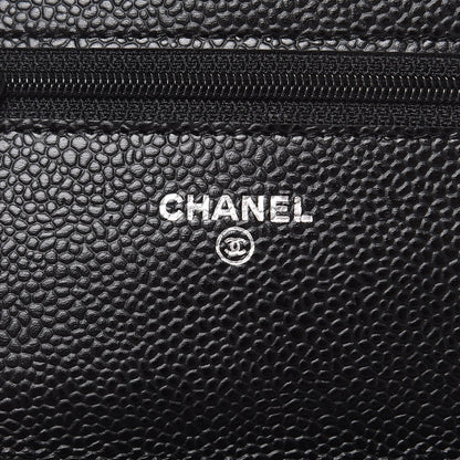 Chanel Caviar Quilted Wallet On Chain WOC Black 6 of 11