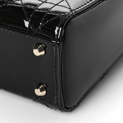 Christian Dior Patent Cannage Mini Lady Dior Black 8 of 8