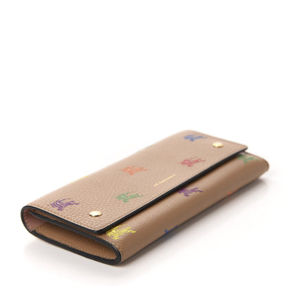 Burberry Grained Calfskin EKD Hollee Wallet Light Camel 4 of 7