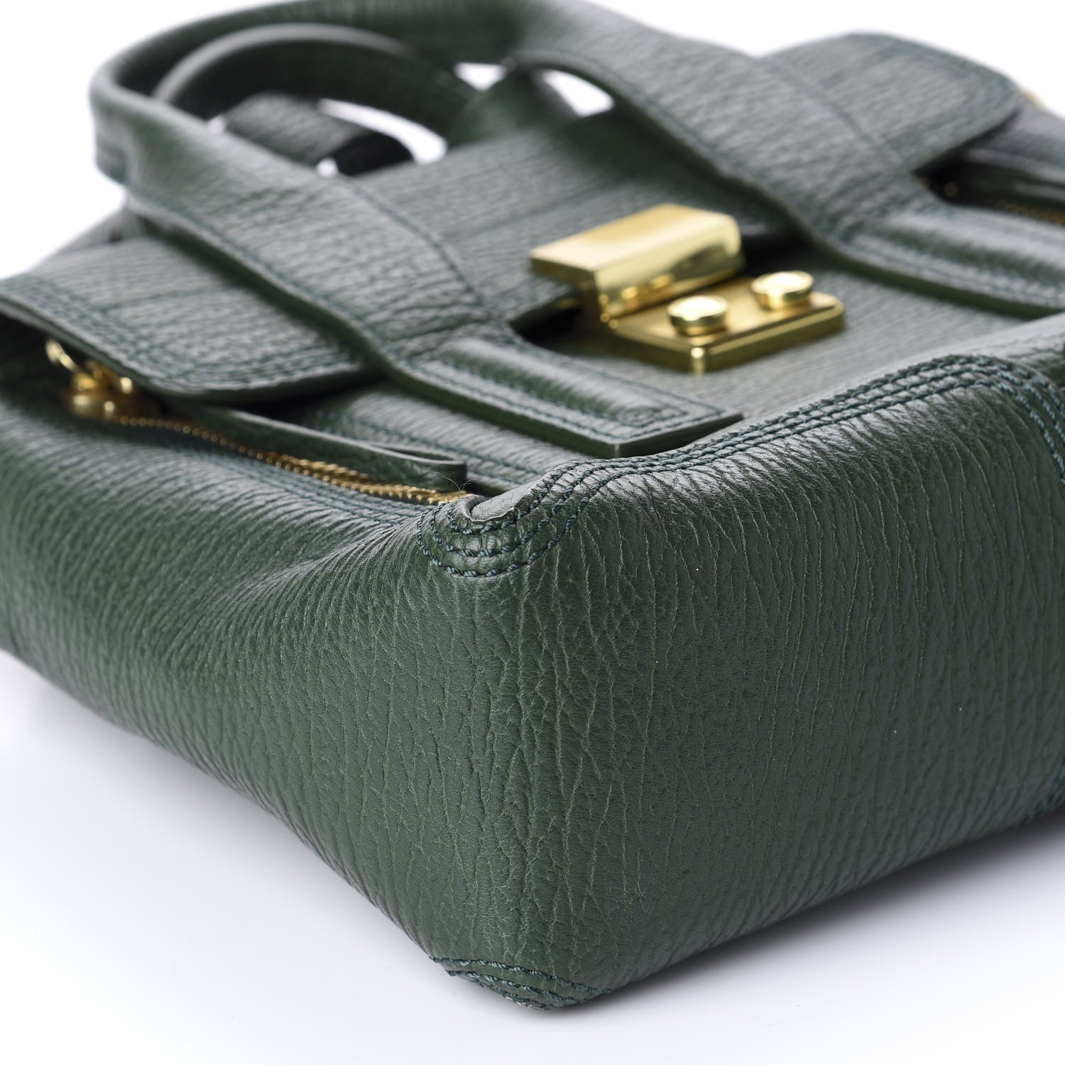 3.1 Phillip Lim 3.1 Textured Calfskin Mini Pashli Satchel Jade 6 of 10