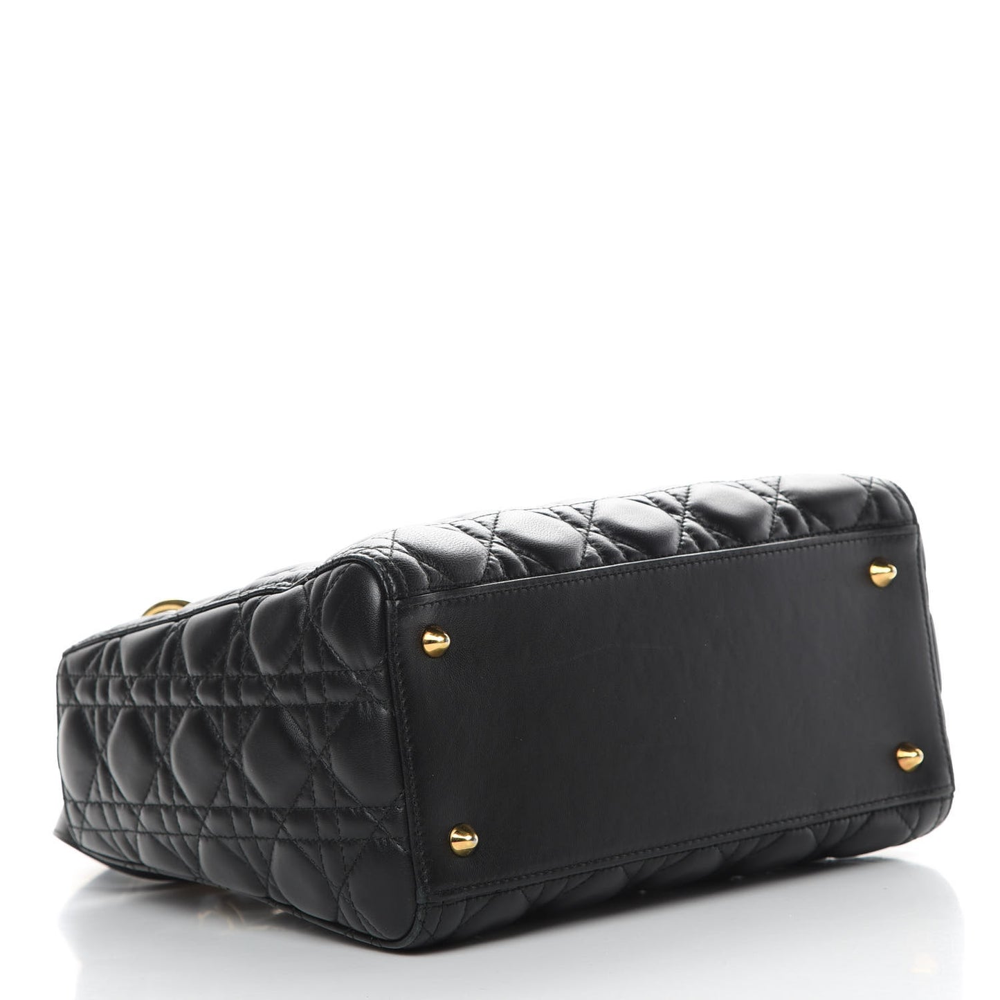 Lambskin Cannage Medium Lady Dior Black
