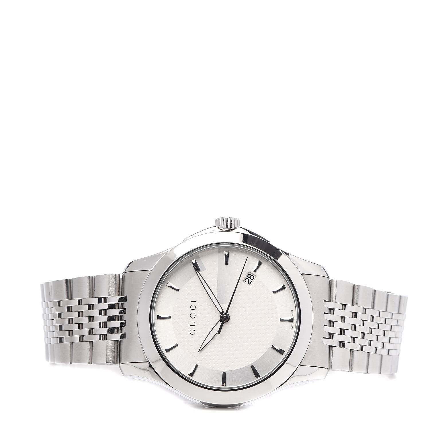 Gucci Stainless Steel 38mm G-Timeless Quartz Watch 3 of 7