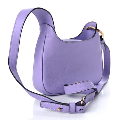 Versace Calfskin La Medusa Small Hobo Crossbody Lilac 3 of 8