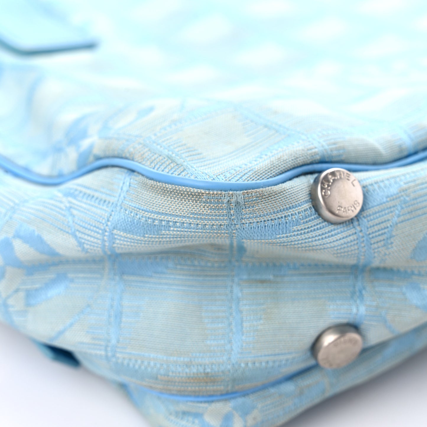 Nylon Medium Travel Tote Blue