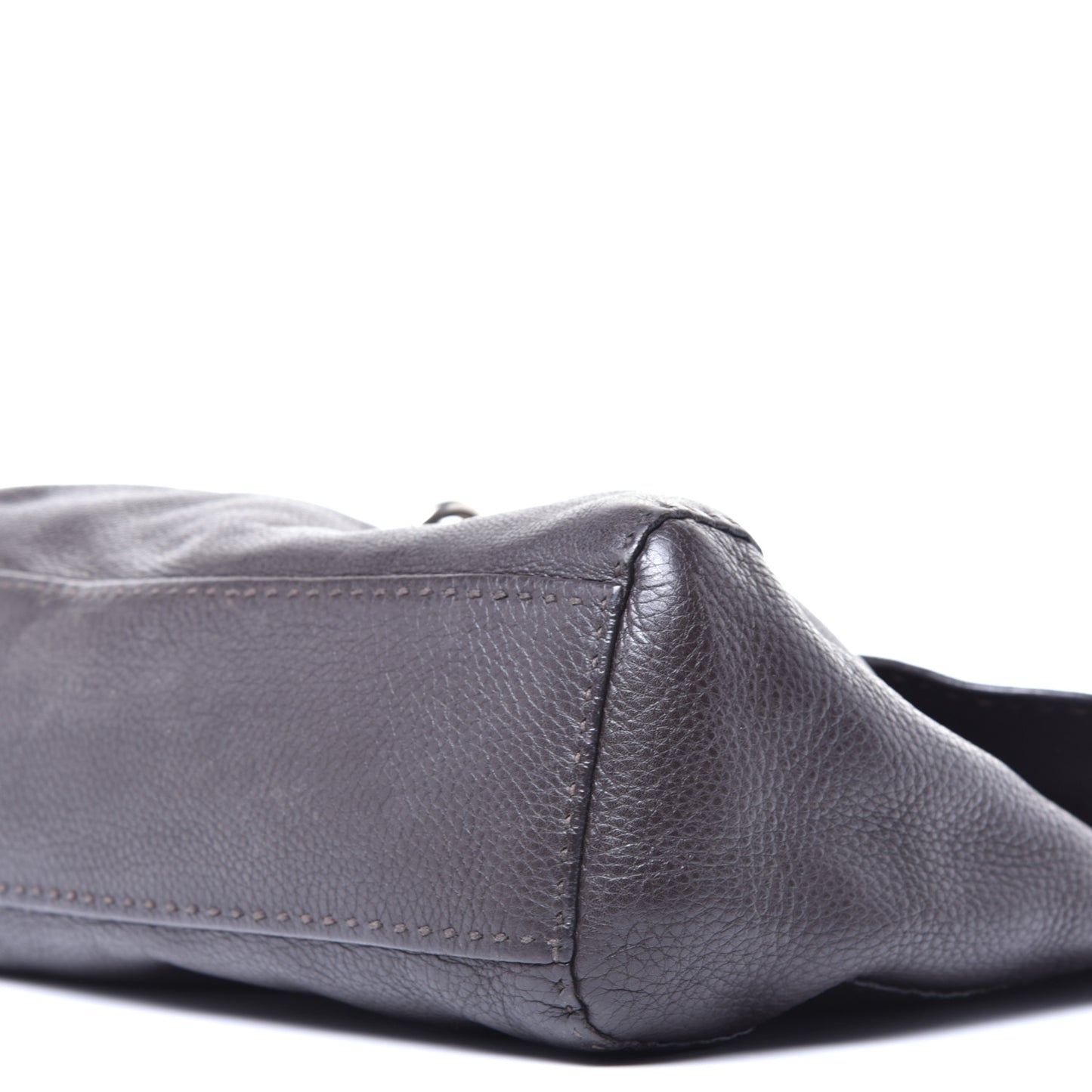 Vitello Daino Shoulder Flap Bag Caffe Naturale