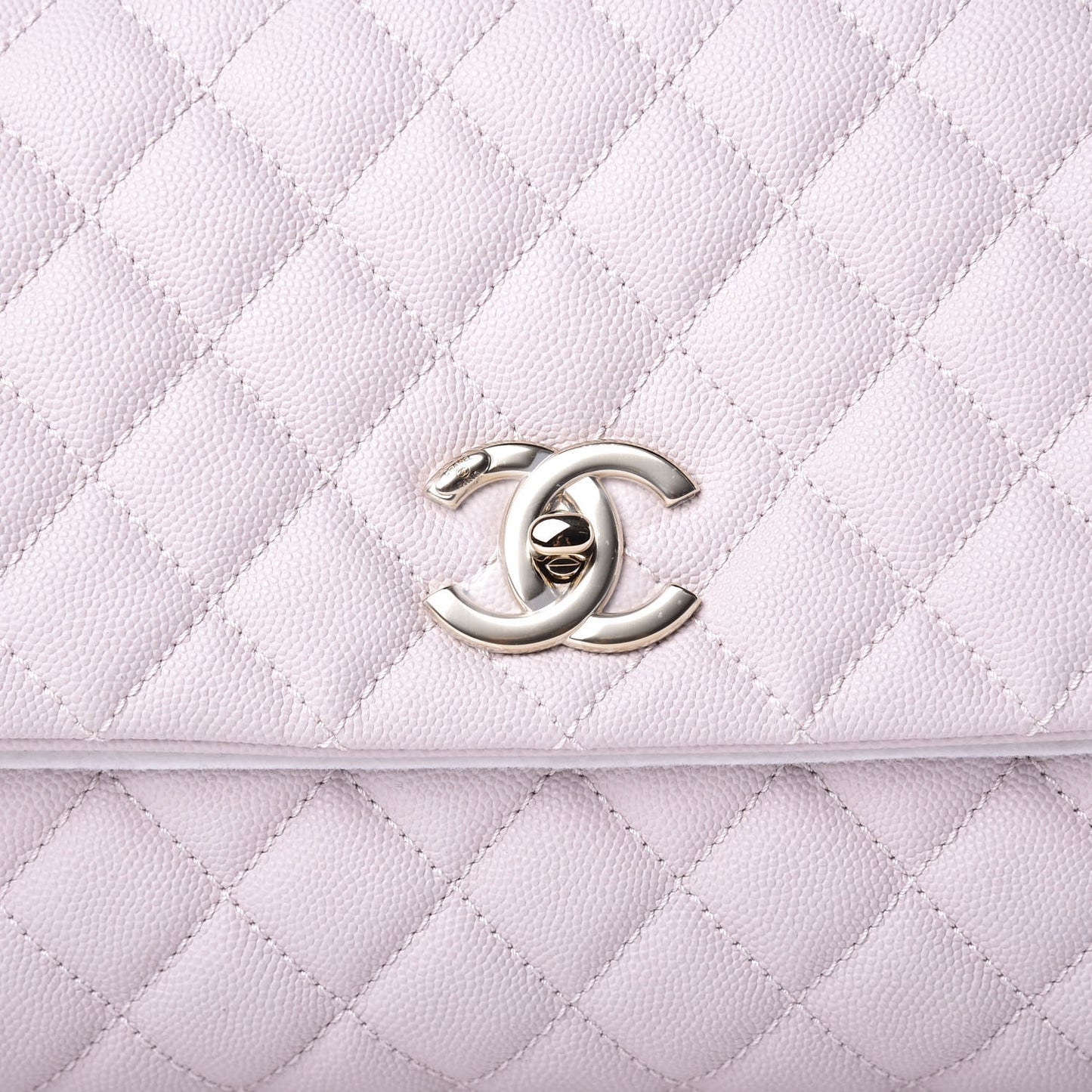 Caviar Quilted Small Coco Handle Flap Lilas Lilac