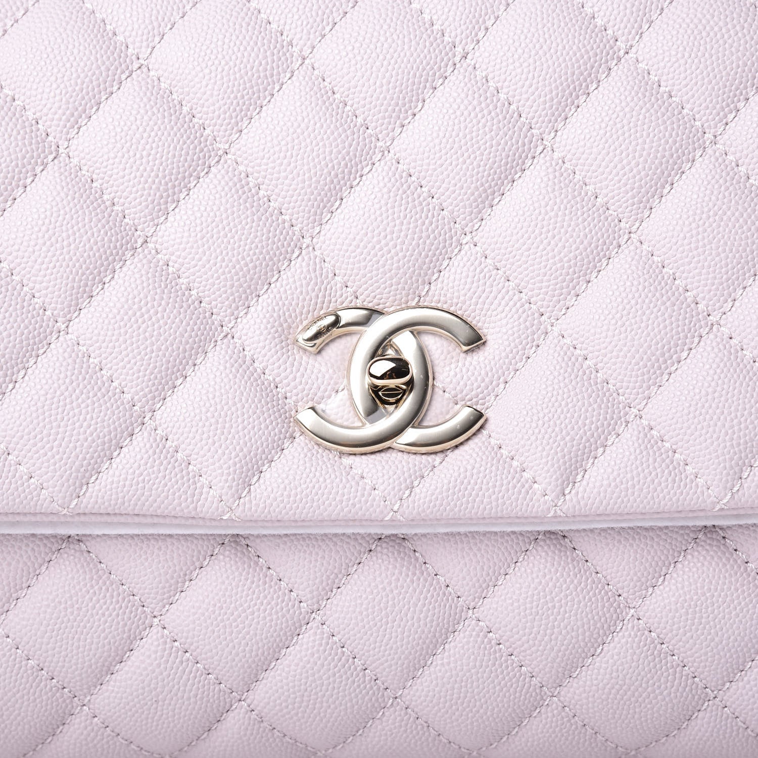 Chanel Caviar Quilted Small Coco Handle Flap Lilas Lilac 9 of 10