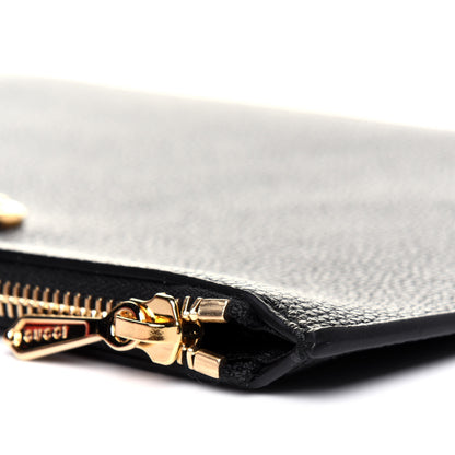 Gucci Grainy Calfskin Zumi Pouch Black 12 of 13