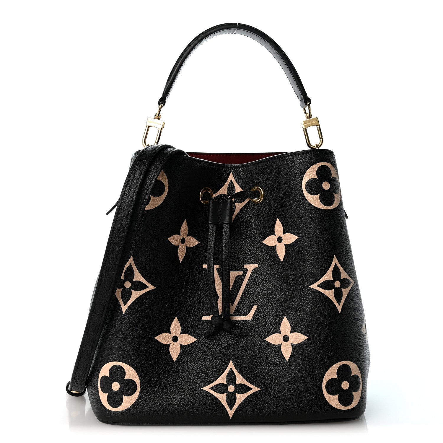 Louis Vuitton Empreinte Monogram Giant Neonoe MM Black Beige 1 of 12