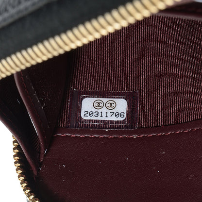 Chanel Caviar Quilted Large Gusset Zip Around Wallet Black 9 of 9