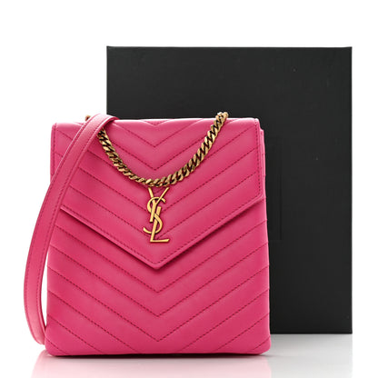 Saint Laurent Lambskin Quilted Double Flap Bag Pink 3 of 12