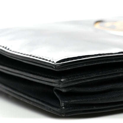 Chanel Patent CC Compact Wallet on Chain WOC Black 10 of 15