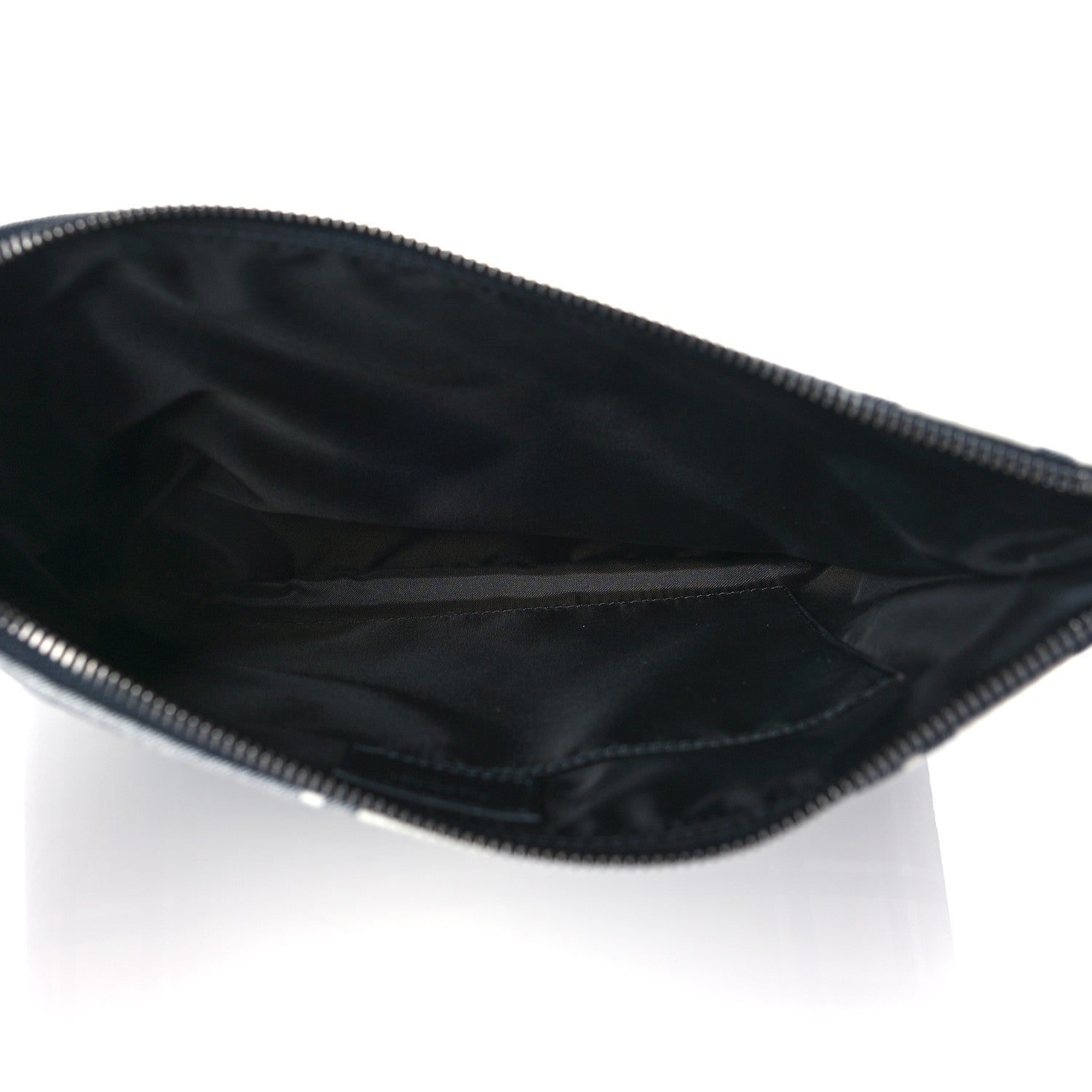 Givenchy Canvas Logo Plaid Pouch Black White 5 of 11